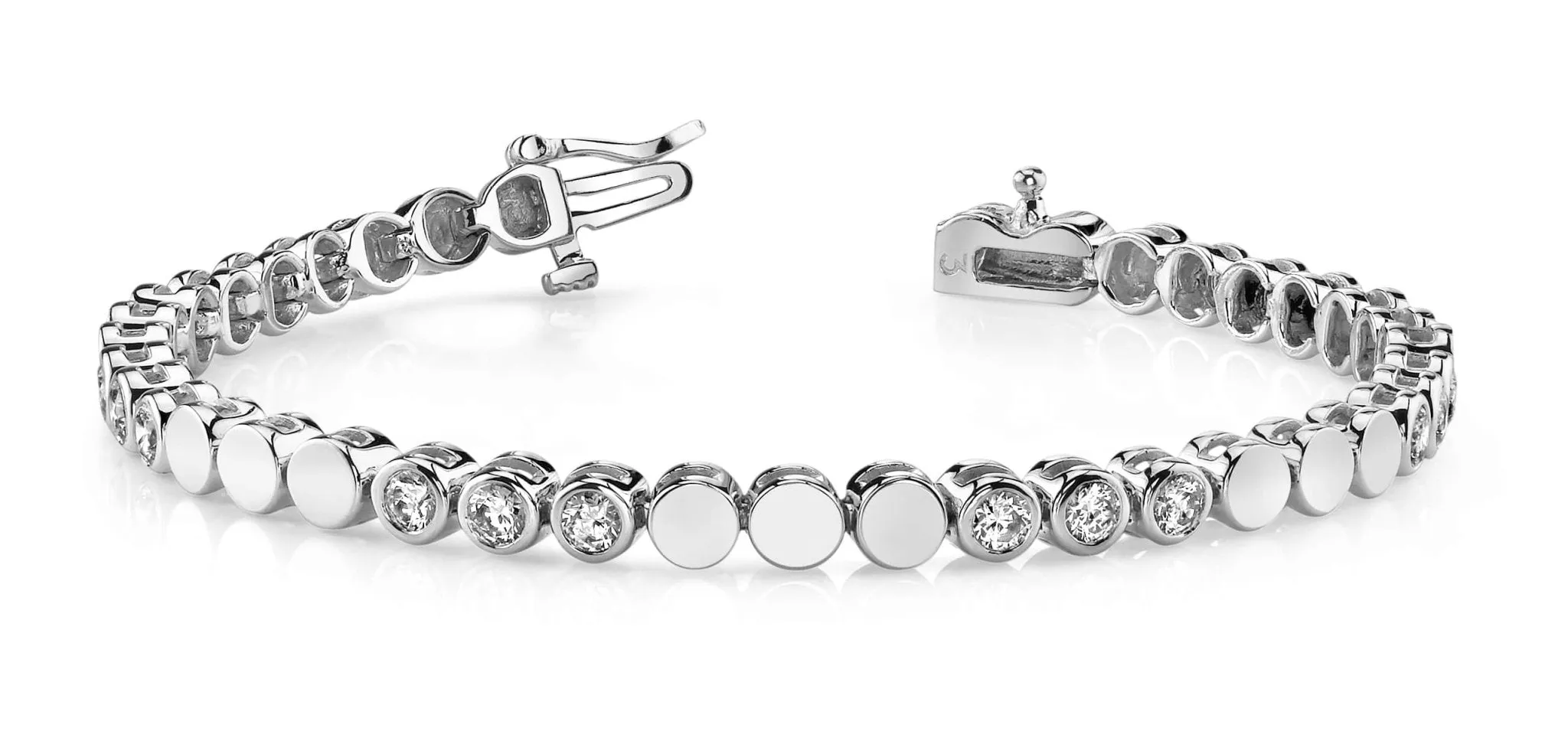 Triple Lab-Grown Diamond Bracelet with 0.96 ct.(finished) 2.25mm