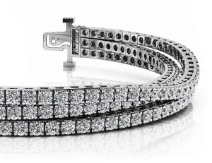 Triple Strand Flexible Diamond Tennis Bracelet Lab-Grown Diamond with 16.56 ct.(finished) 3.2mm