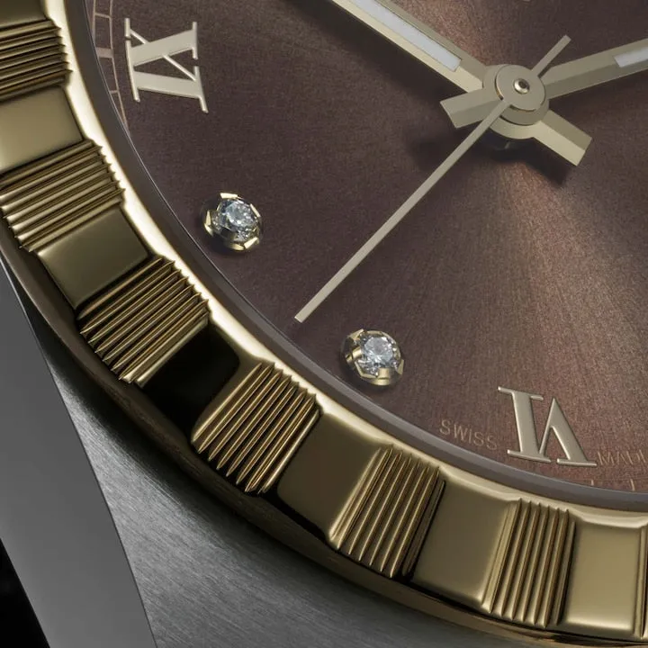 Tudor Royal, Stainless Steel and 18k Yellow Gold with Diamond-set, 41mm, Ref# M28603-0008