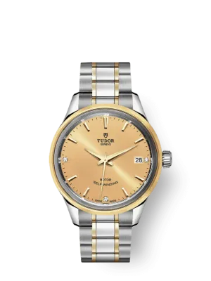 Tudor Style, Stainless Steel and Yellow Gold with Diamond-set 34mm, Ref# M12303-0004
