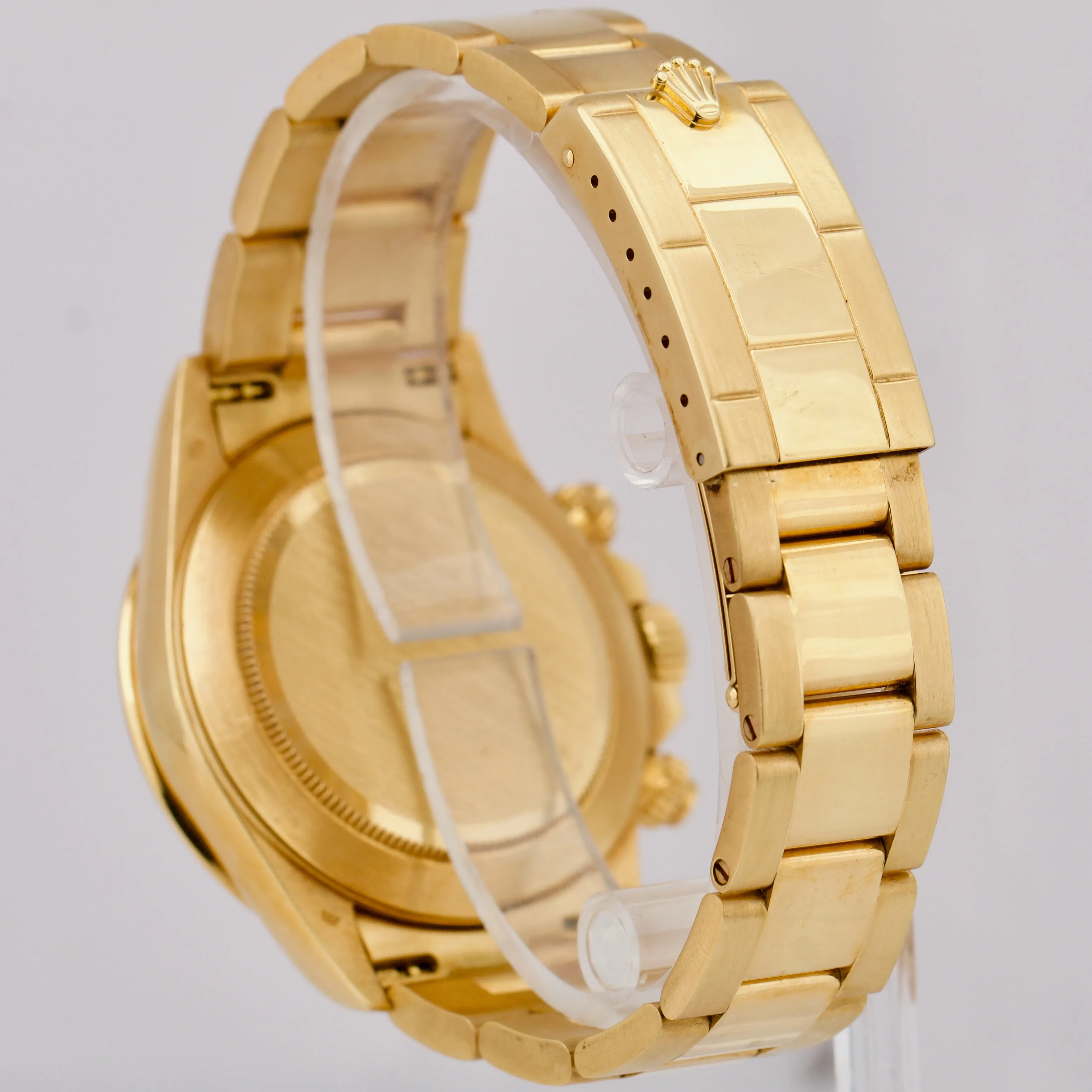UNPOLISHED Rolex Daytona ZENITH Inverted-6 Diamond 40mm Gold 16528 Watch BOX