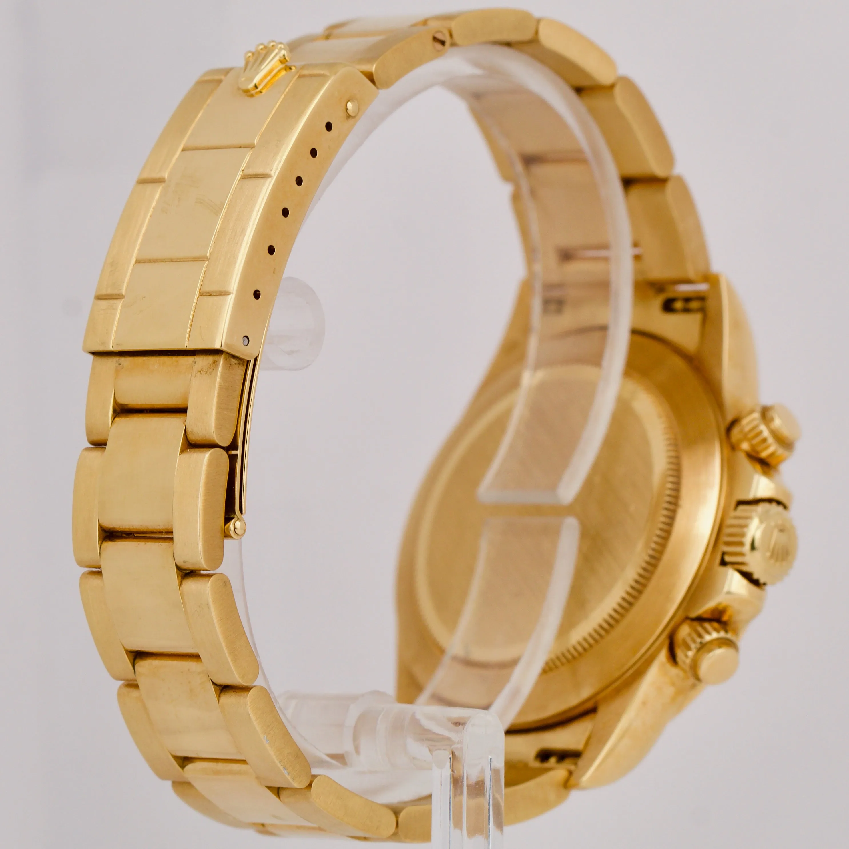 UNPOLISHED Rolex Daytona ZENITH Inverted-6 Diamond 40mm Gold 16528 Watch BOX