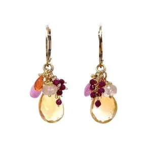 Up/Downtown earrings in Citrine