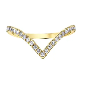 V-Shaped Diamond Band