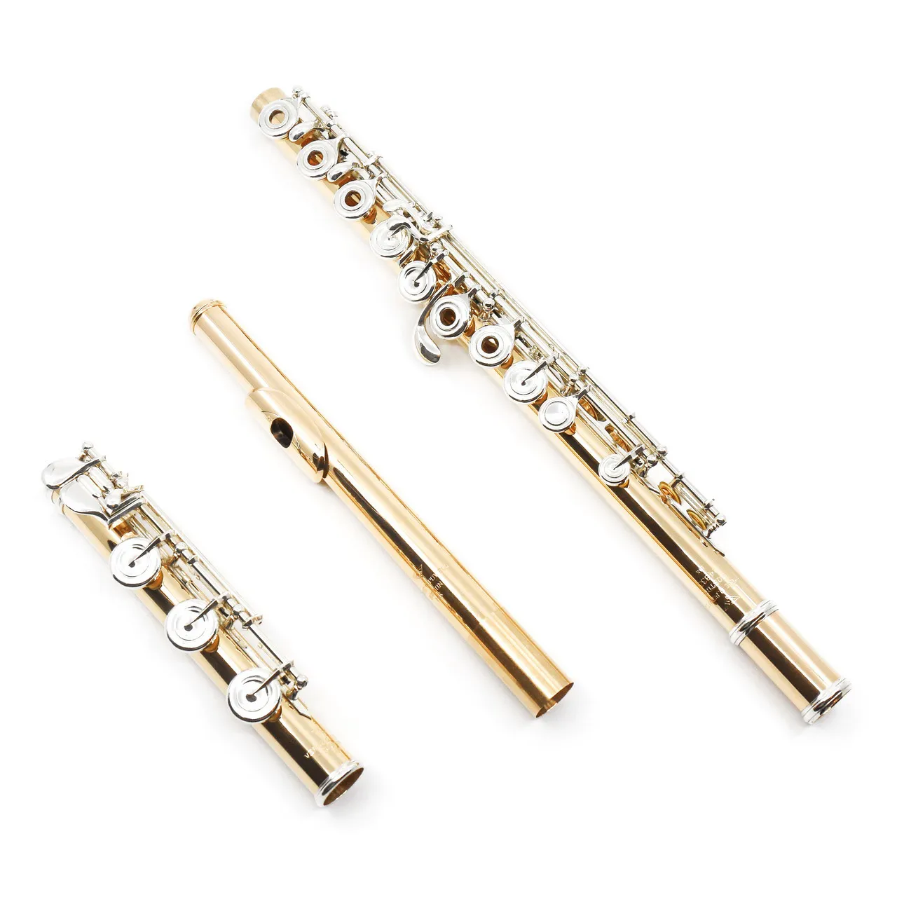 Verne Q. Powell Handmade Custom Flute in 14K Gold with Silver Mechanism - New