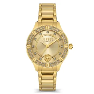 Versus Versace Canton Road Ladies champagne Dial Gold Tone Watch