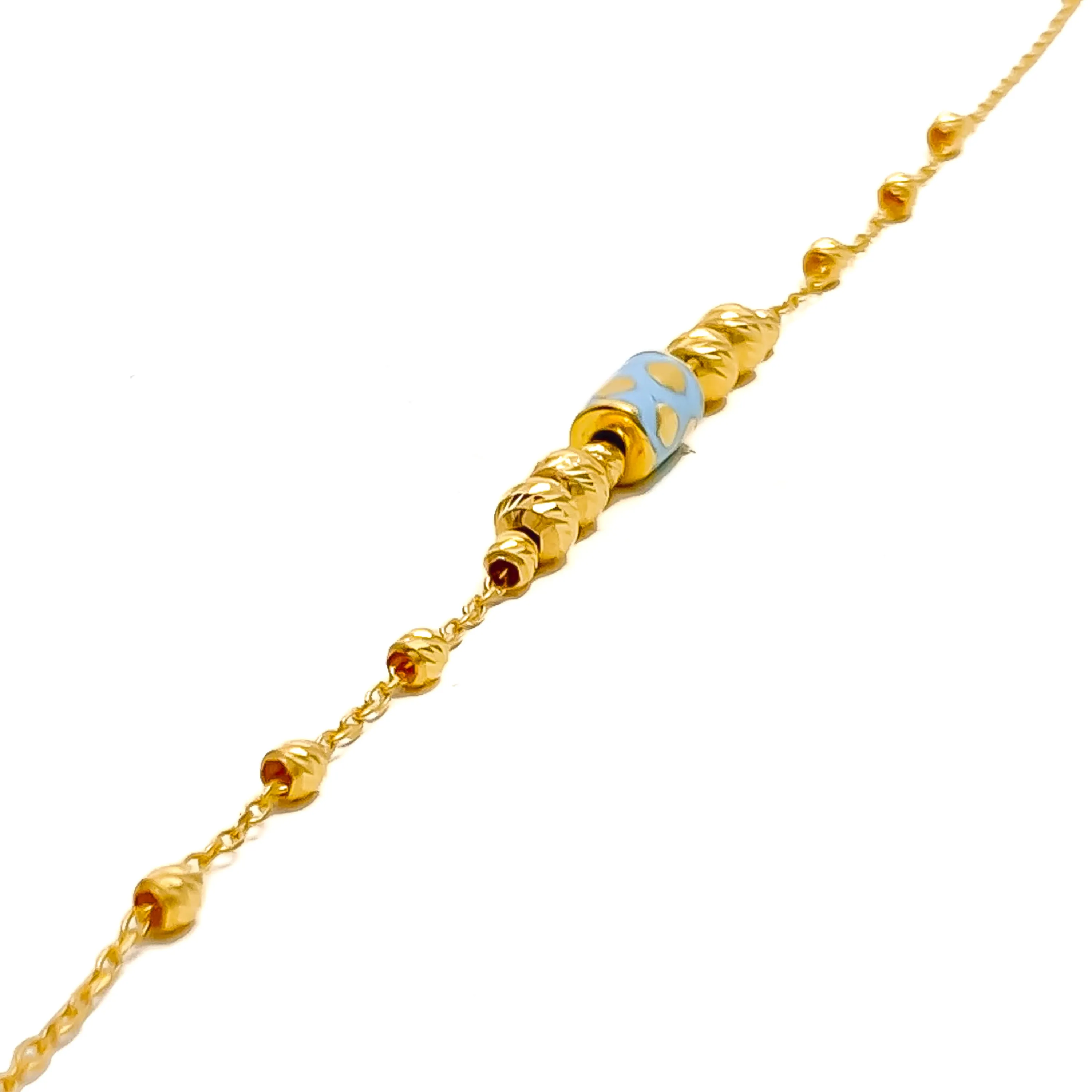 Vibrant Charming 21k Gold Bracelet