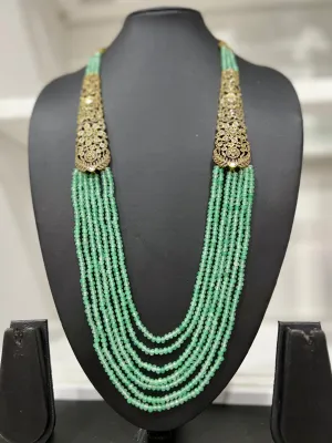 Victorian CZ Multilayer Beaded Necklace