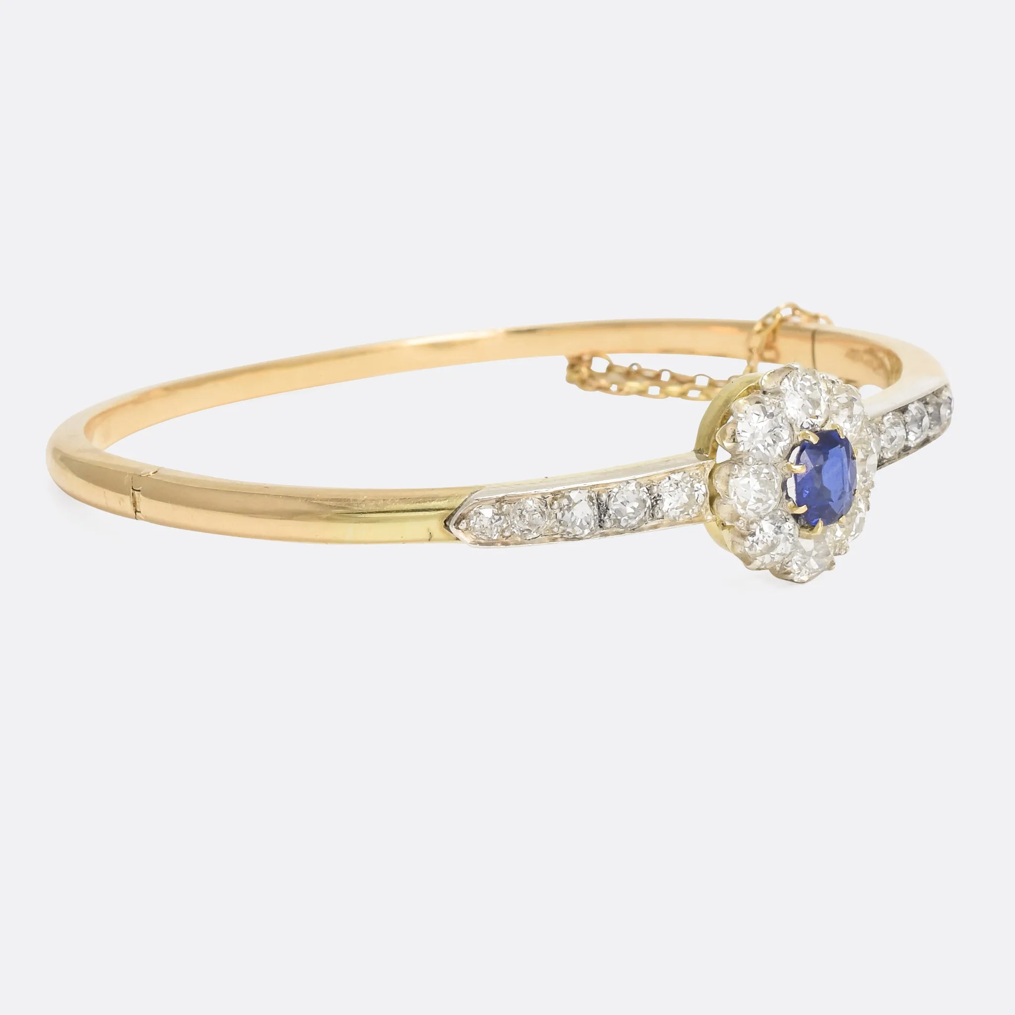 Victorian Sapphire & Diamond Bangle