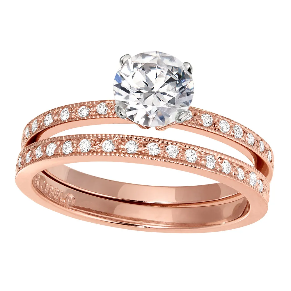 Vintage Style Diamond Wedding Rings