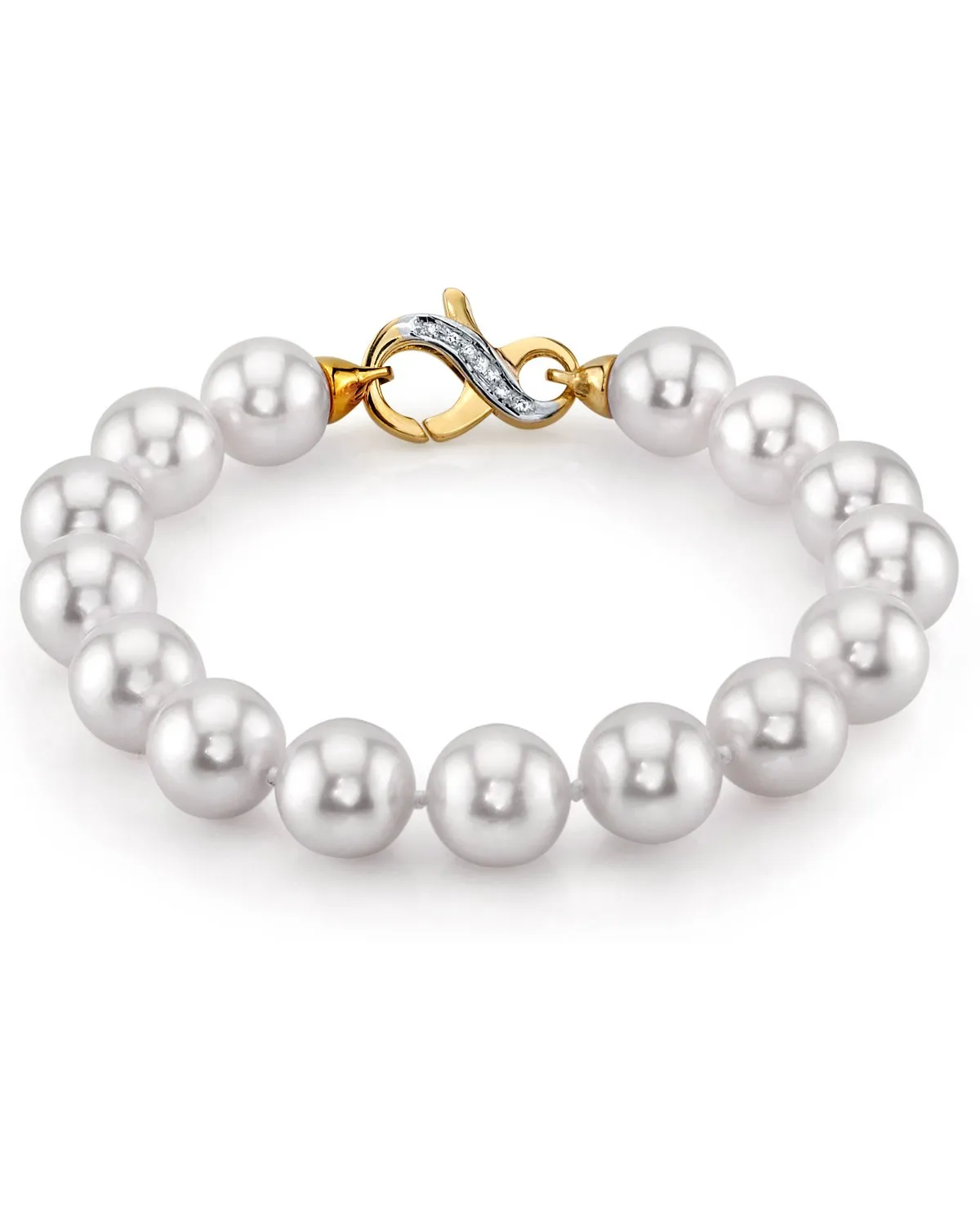 White South Sea Pearl Bracelet, 10.0-11.0mm
