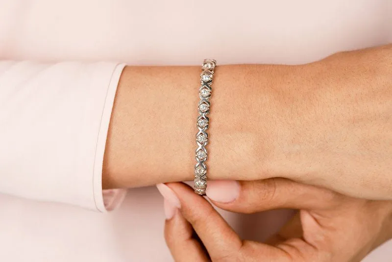 Xoxo Diamond Bracelet with 3.00 ct.(finished) 3.5mm