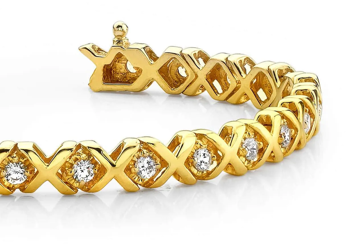 Xoxo Diamond Bracelet with 3.00 ct.(finished) 3.5mm